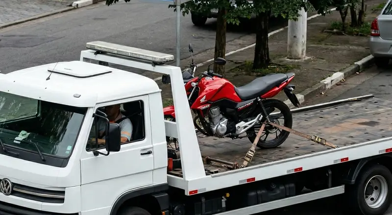 Guincho para moto: como funciona e o que exigir da empresa